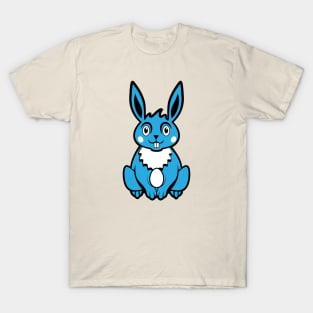 Blue Colored Easter Bunny T-Shirt